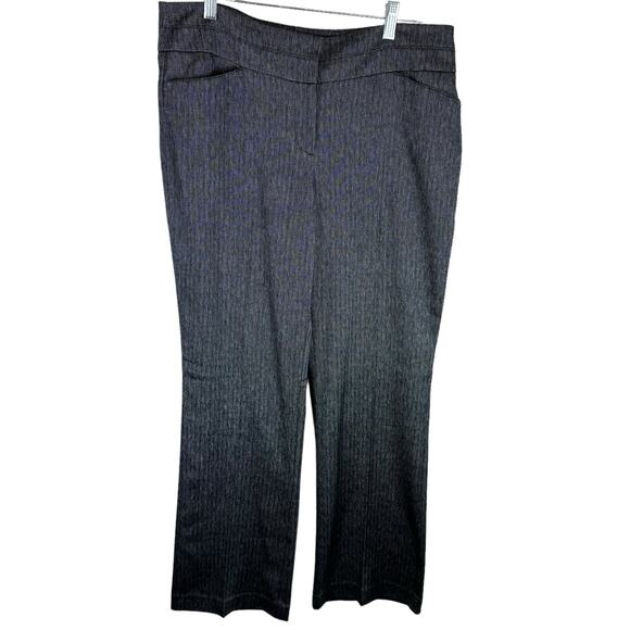 Ann Taylor LOFT Gray Straight Leg Mid Rise Original Dress Pants Trousers Size 8 - Picture 1 of 7